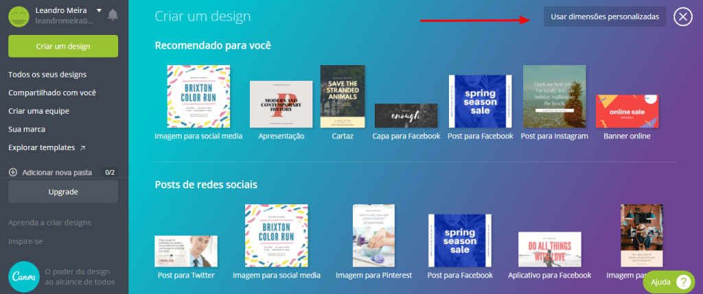 Como Criar Um Banner Usando O Canva Central De Ajuda