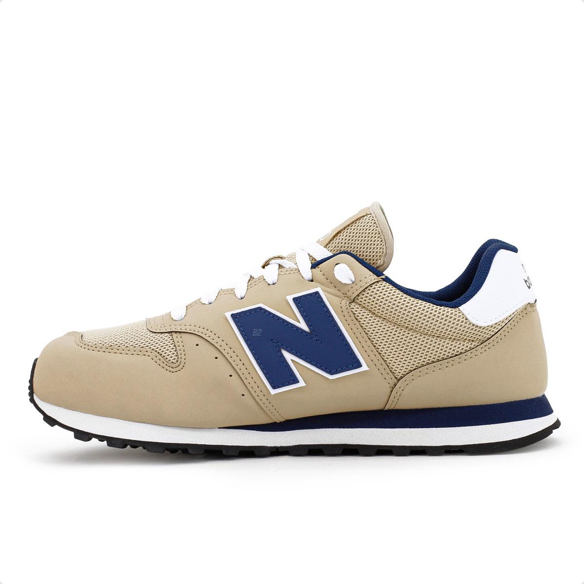 Tênis New Balance 500 V2 Masculino Bege Marinho