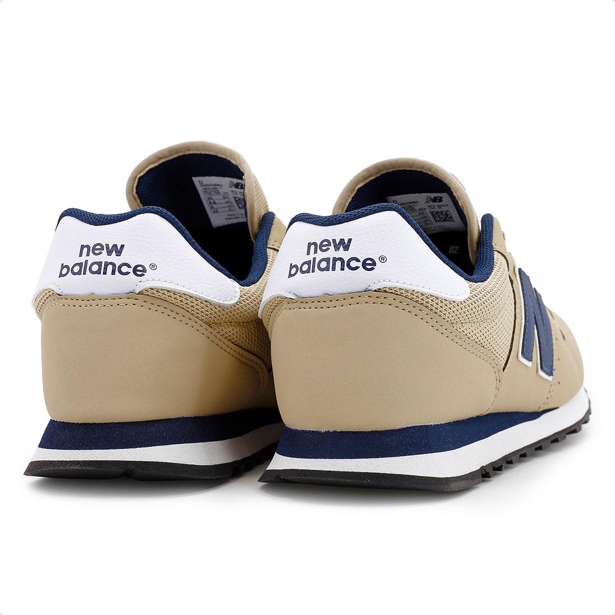 T Nis New Balance V Masculino Bege Marinho