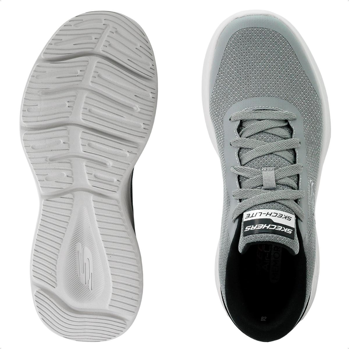 T Nis Skechers Lite Pro Clear Rush Masculino Cinza Preto