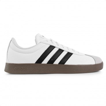 Tênis Adidas VL Court Base Feminino Branco / Marrom