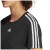 Camiseta Adidas Essentials 3 Listras Feminina Preto / Branco