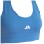 Top Adidas Treino Basico Suporte Medio Feminino Azul