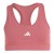 Top Adidas Treino Basico Suporte Medio Feminino Vermelho