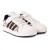 Tênis Adidas Grand Court Printed Infantil Bege / Bordô
