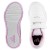 Tênis Adidas Tensaur Hook And Loop Juvenil Branco / Rosa