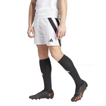 Bermuda Shorts Adidas Fortore 23 Masculino Branco / Preto
