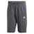 Shorts Bermuda Adidas Essentials 3-Stripes Masculino Cinza / Branco