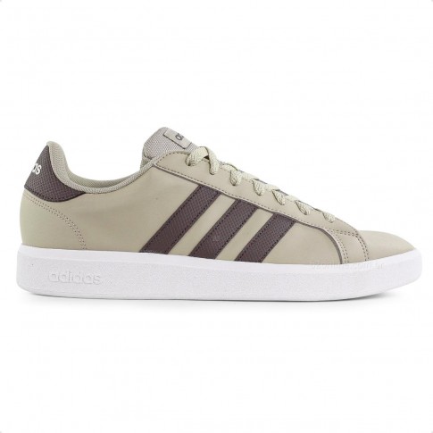 Tênis Adidas Grand Court Base 2.0 Masculino Bege / Marrom