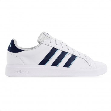 Tênis Adidas Grand Court Base 2.0 Masculino Branco / Marinho