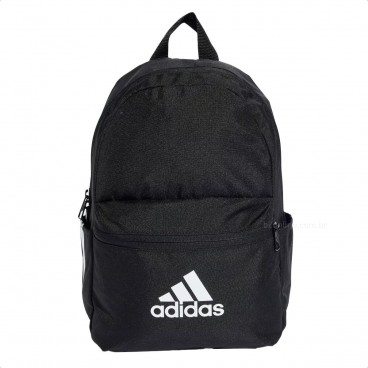 Mochila Adidas 3 Listras Unissex Preto / Branco