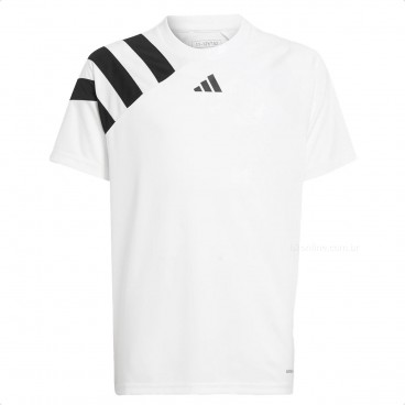 Camisa Adidas Fortore 23 Infantil Branco / Preto