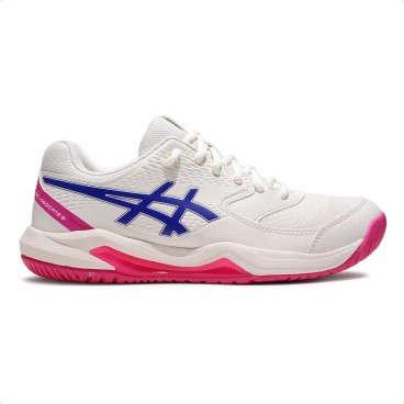 Tênis Asics Gel Dedicate 8 Feminino Branco / Rosa