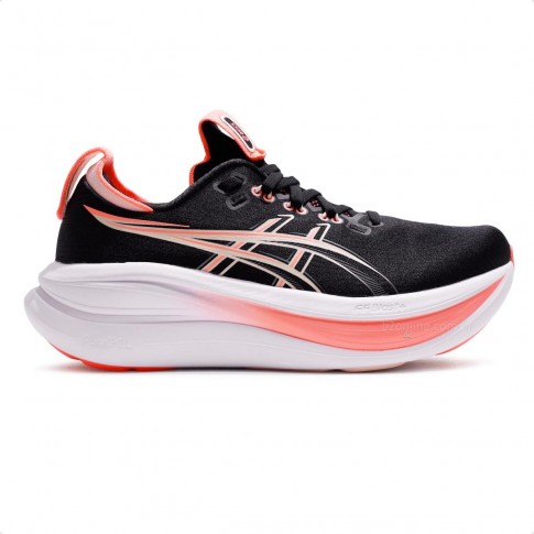 Tênis Asics Gel Nimbus 28 Feminino Preto / Coral