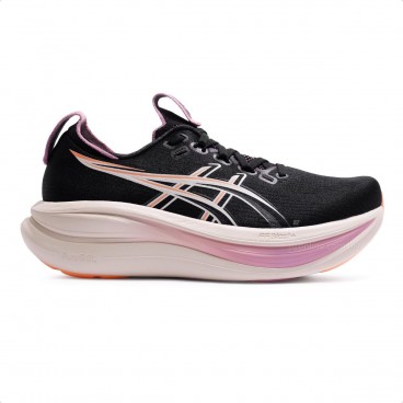Tênis Asics Gel Nimbus 28 Feminino Preto / Rosa Claro