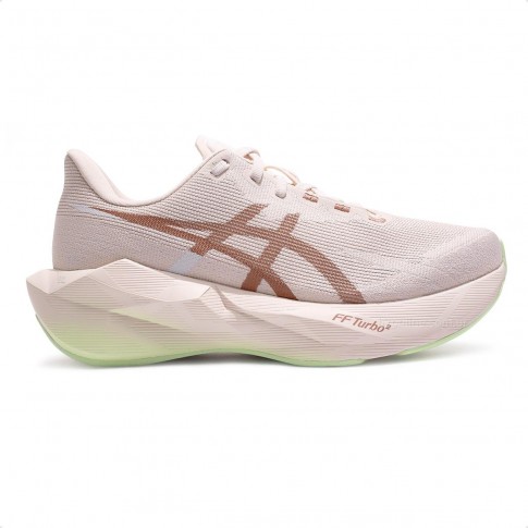 Tênis Asics Novablast 6 Feminino Rosa Claro / Bege