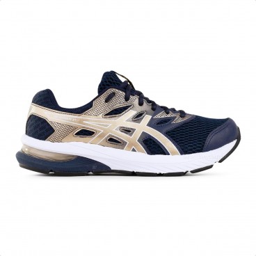 Tênis Asics Shogun ST Feminino Marinho / Dourado