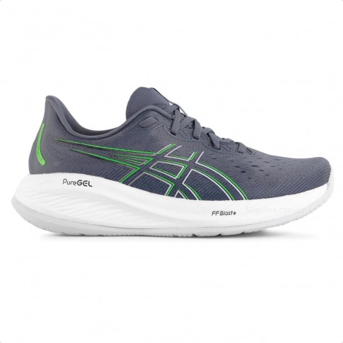 Tênis Asics Gel Cumulus 26 Masculino Grafite / Verde