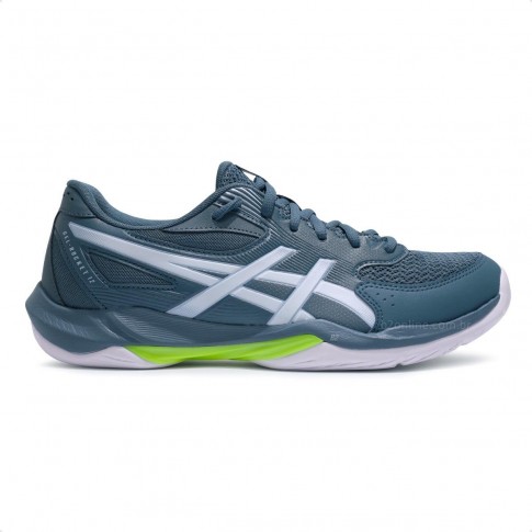 Tenis Asics Gel Rocket 12 Masculino Azul / Verde