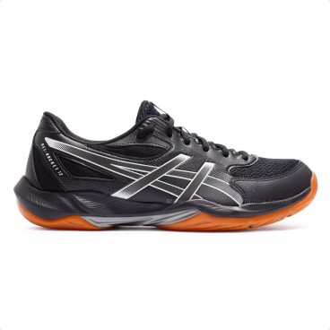Tenis Asics Gel Rocket 12 Masculino Preto / Laranja