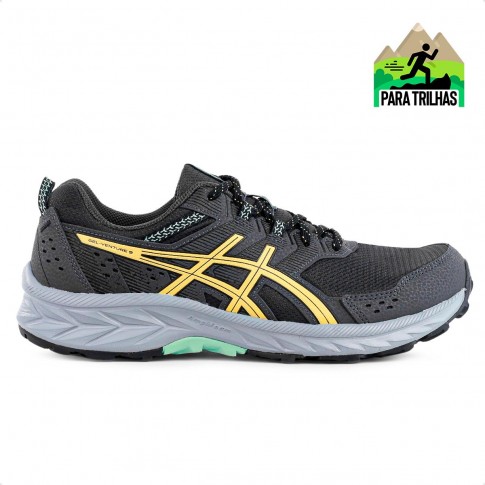 Tênis Asics Gel-Venture 9 Masculino Grafite / Amarelo