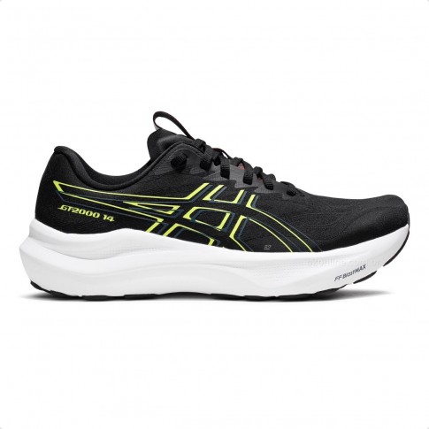 Tênis Asics Gt 2000 14 Masculino Preto / Amarelo