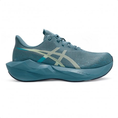 Tênis Asics Novablast 6 Masculino Azul / Verde