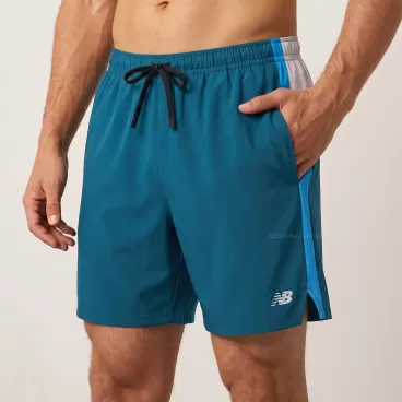 Shorts New Balance Fast Days 7" Masculino Verde