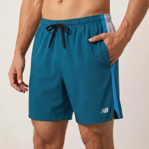 Shorts New Balance Fast Days 7" Masculino Verde