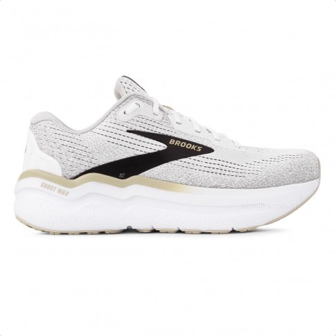 Tênis Brooks Ghost Max 2 Masculino Cinza / Bege