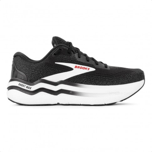 Tênis Brooks Ghost Max 2 Masculino Preto / Branco