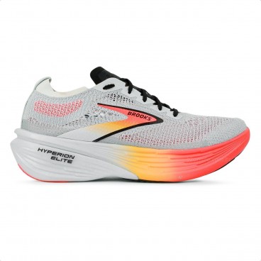 Tênis Brooks Hyperion Elite 4 Unissex Cinza / Coral