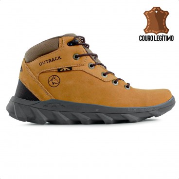 Bota Bull Terrier Outback Masculina Bege / Marrom