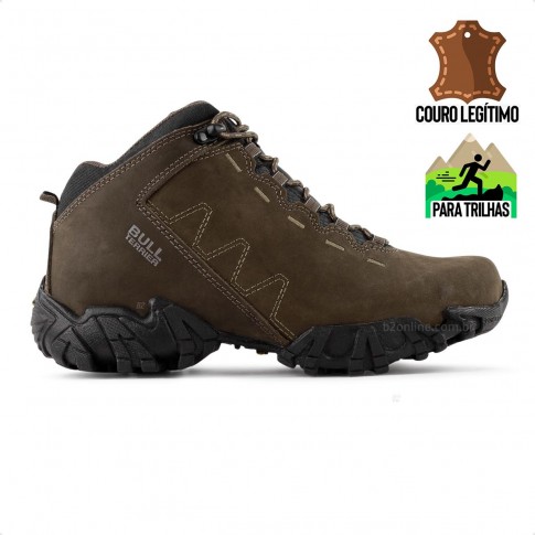 Bota Bull Terrier Ranger Masculina Marrom / Preto