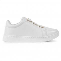 Tênis Comfortflex Relax Casual Feminino Branco / Dourado