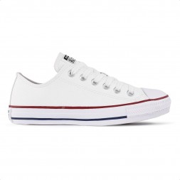 Tênis Converse All Star Chuck Taylor Cano Baixo Feminino Branco / Vermelho