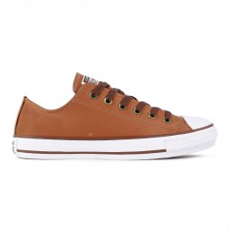 Tênis Converse All Star Chuck Taylor Cano Baixo Feminino Marrom / Branco