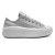 Tênis Converse All Star Chuck Taylor Move Cetim Cano Baixo Feminino Cinza / Branco