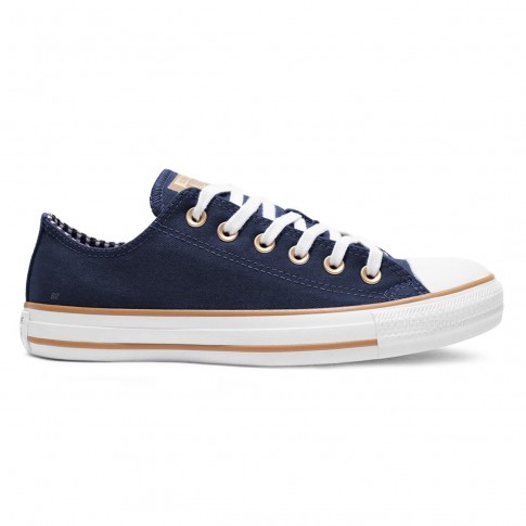 Tênis Converse All Star Chuck Taylor Ox Play On Fashion Feminino Marinho / Branco