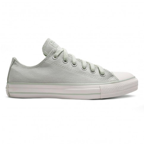 Tênis Converse All Star Chuck Taylor Peached Canvas Cano Baixo Feminino Verde / Branco