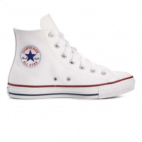 Tênis Converse Chuck Taylor All Star Cano Alto Feminino Branco / Vermelho