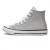 Tênis Converse Chuck Taylor All Star Casual Cano Alto Feminino Prata / Branco