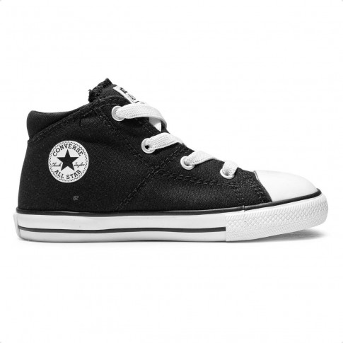 Tênis Converse All Star Chuck Taylor Madison Infantil Cano Médio Preto / Branco