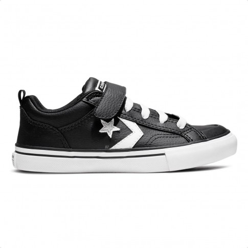 Tênis Converse All Star Pro Blaze Strap Infantil Preto / Branco
