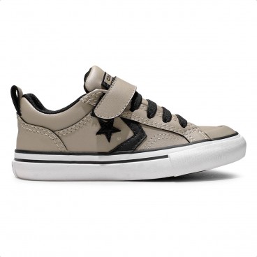 Tênis Converse All Star Pro Blaze Strap Seasonal Synthetic Juvenil Bege / Preto