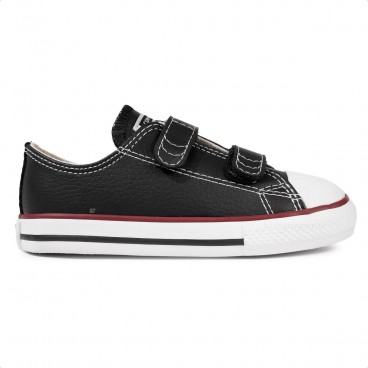 Tênis Converse Chuck Taylor All Star 2V Canvas Infantil Preto / Vermelho
