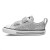 Tênis Converse Chuck Taylor All Star 2V Casual Infantil Prata / Branco