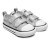 Tênis Converse Chuck Taylor All Star 2V Casual Infantil Prata / Branco