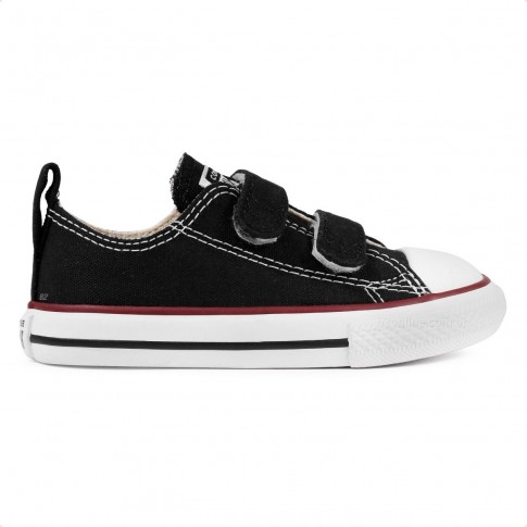 Tênis Converse Chuck Taylor All Star 2V Infantil Preto / Vermelho