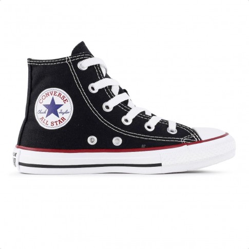 Tênis Converse Chuck Taylor All Star Cano Alto Juvenil Preto